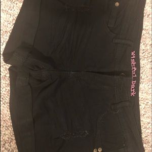 NWOT Wishful Park size 11 black jean shorts